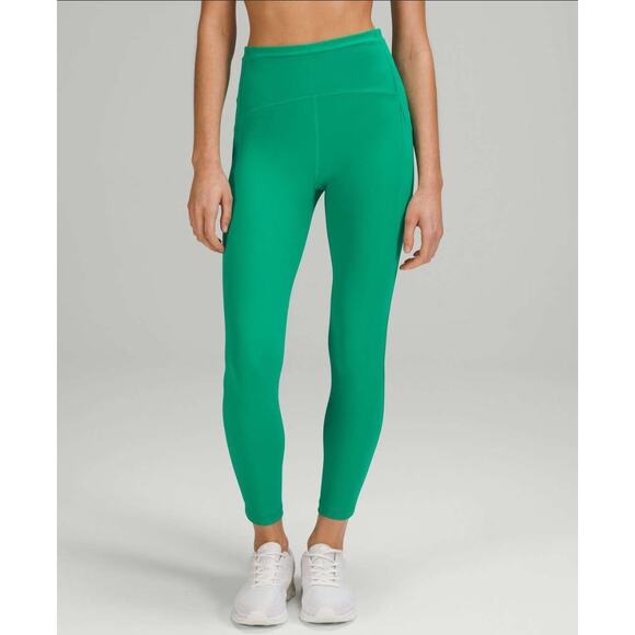 Lululemon Swift Speed High-Rise Tight 25" Emerald Ice Green Sz 14 Athletic Gorp - Picture 2 of 16